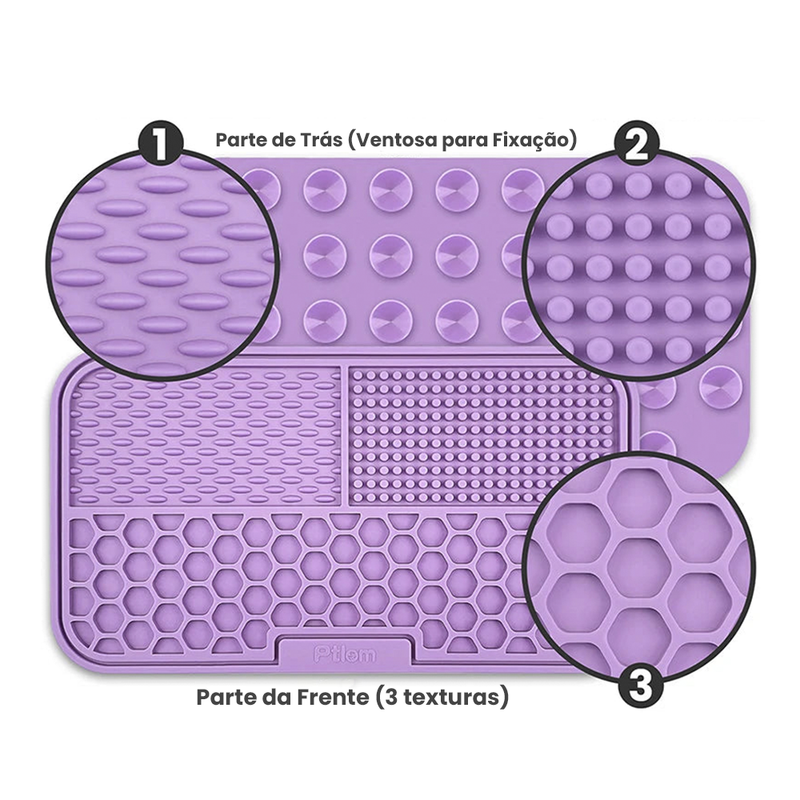 Tapete Alimentador Lento para Cães e Gatos | Silicone