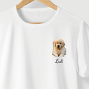 Camiseta PERSONALIZADA - MY PET MINIMALISTA - BRANCA - Algodão 100%