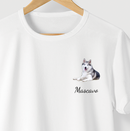 Camiseta PERSONALIZADA - MY PET MINIMALISTA - BRANCA - Algodão 100%