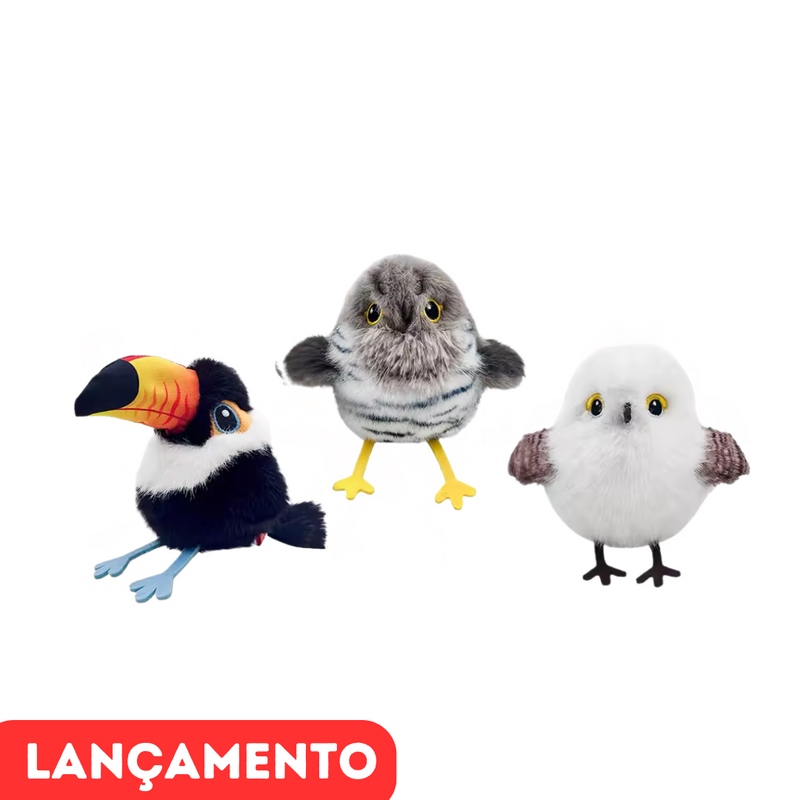 Brinquedo Pássaro Elétrico Recarregável para Gatos