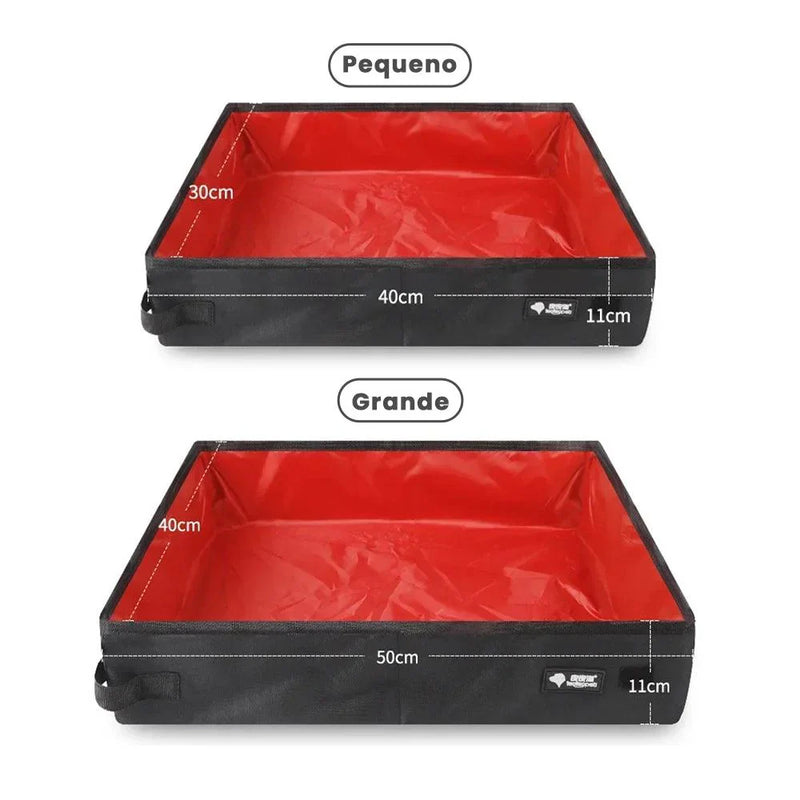 Caixa de Areia Dobrável para Gatos