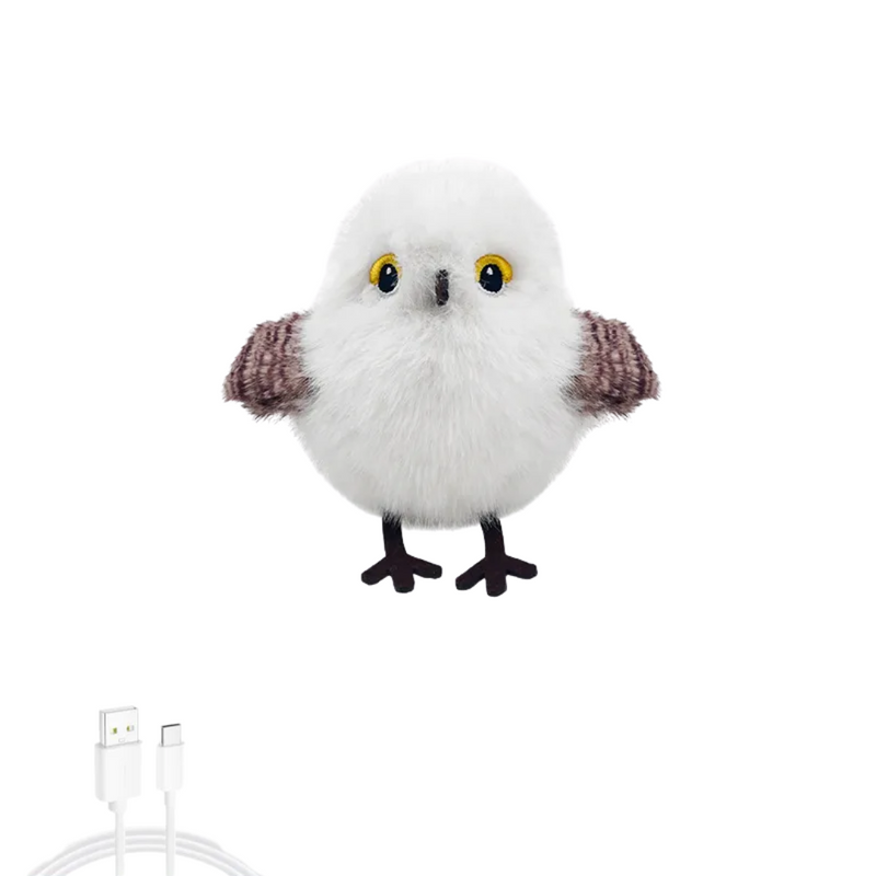 Brinquedo Pássaro Elétrico Recarregável para Gatos