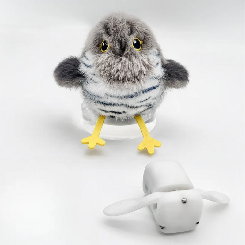 Brinquedo Pássaro Elétrico Recarregável para Gatos